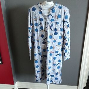 Girls Blue Kitties Nightgown